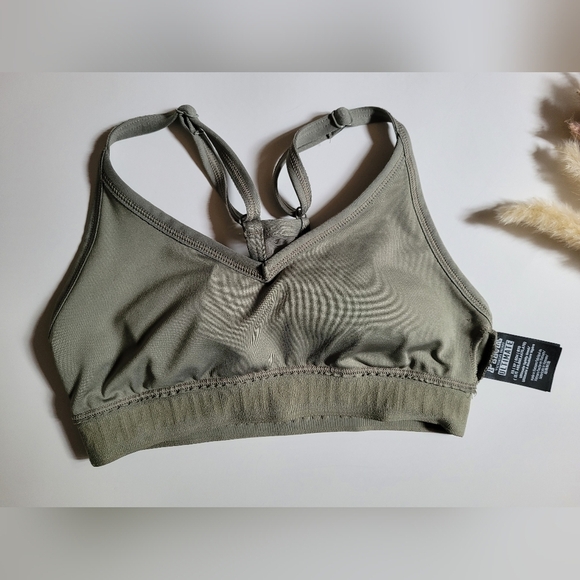 PINK Victoria's Secret Olive Green Sports Bra - Picture 5 of 8
